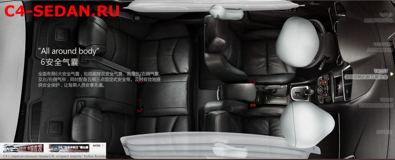 Подушки безопасности Citroen C4 Седан