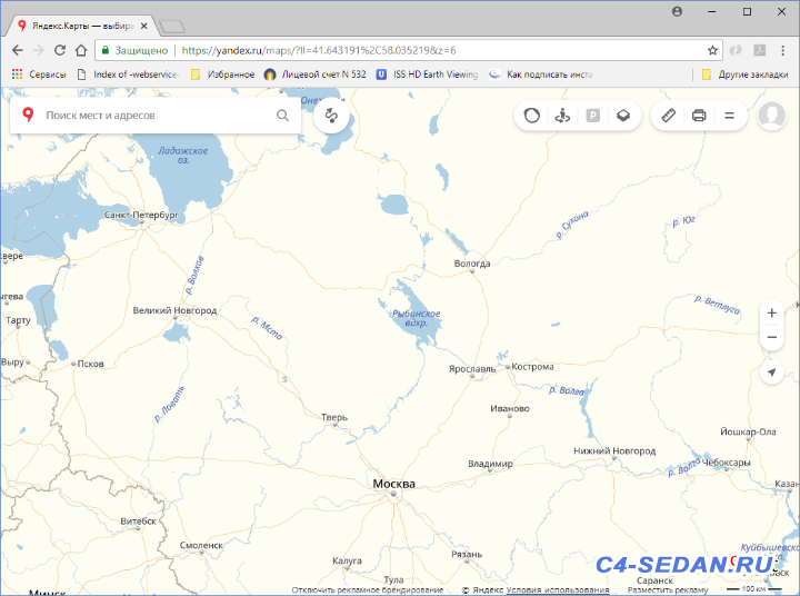 Карта от Yandex проекция Меркатор север строго вверху. - Map_03.png